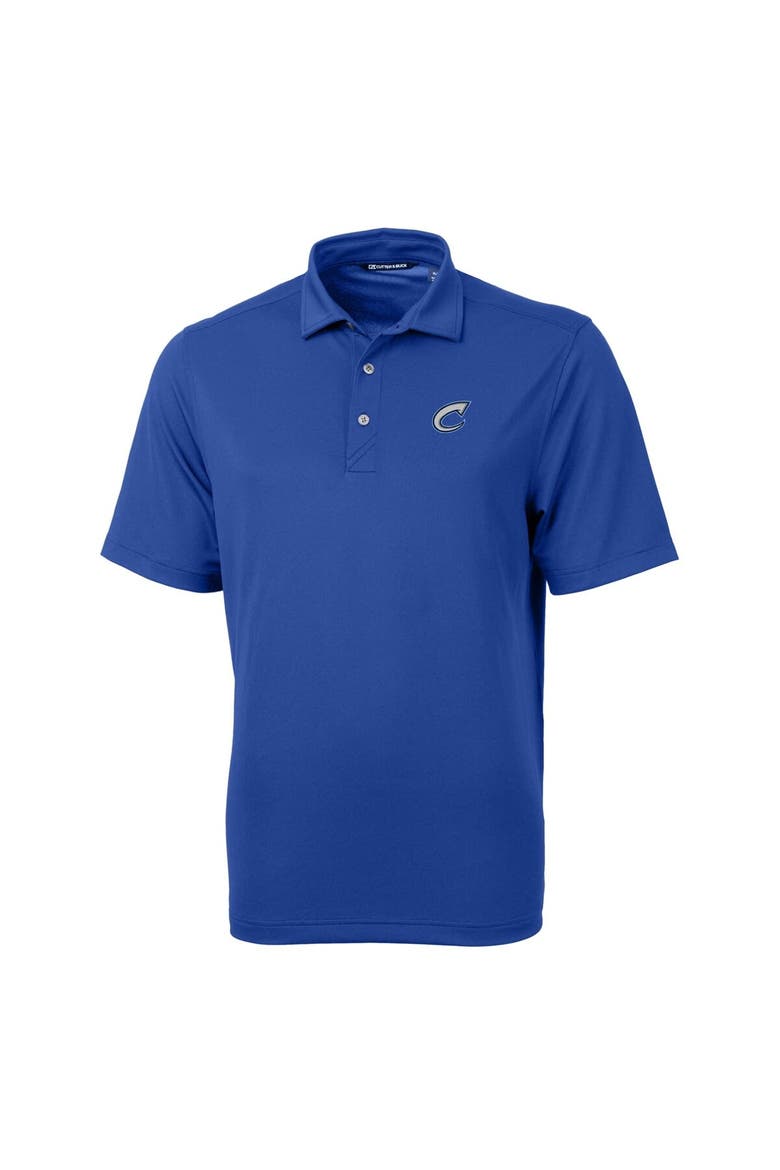 Men's Cutter & Buck Royal Columbus Clippers Virtue Eco Pique Recycled Polo, Alternate, color, Royal