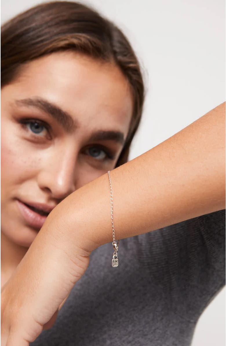 UNODE50 Oval Link Charm Bracelet, Alternate, color, Silver