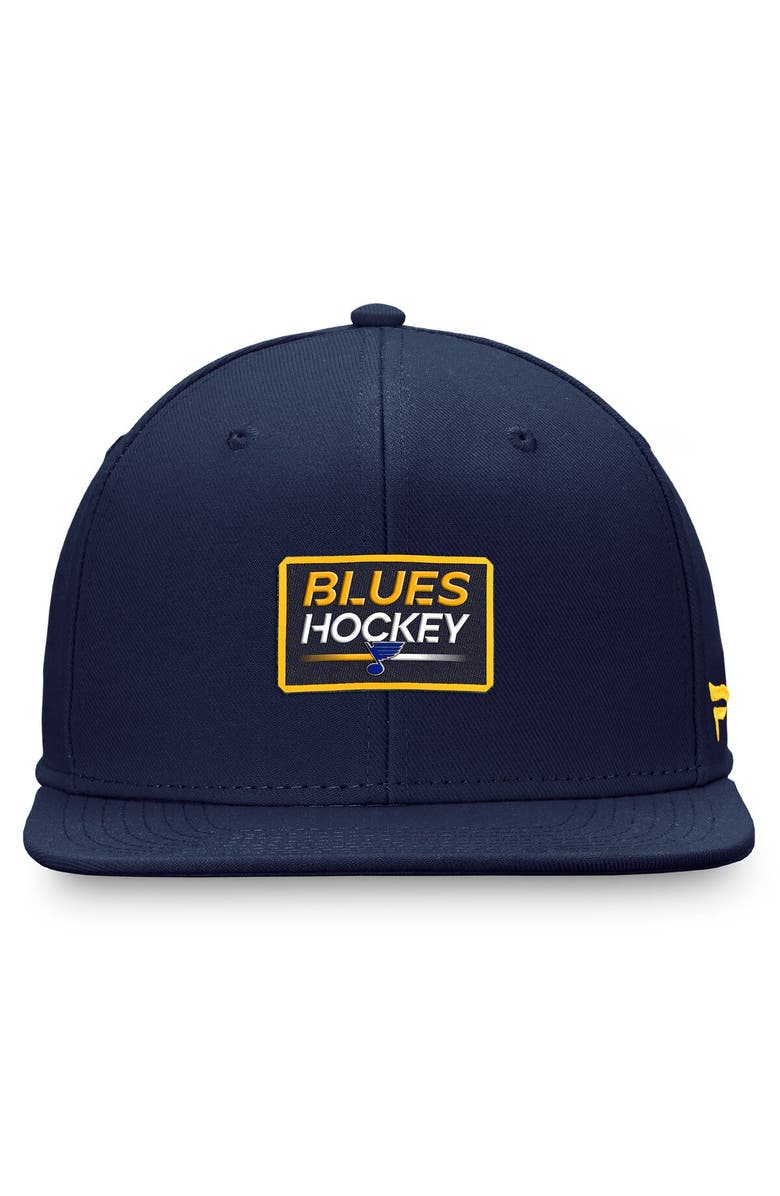 FANATICS Men's Fanatics Branded Navy St. Louis Blues Authentic Pro Prime Snapback Hat, Alternate, color, Navy