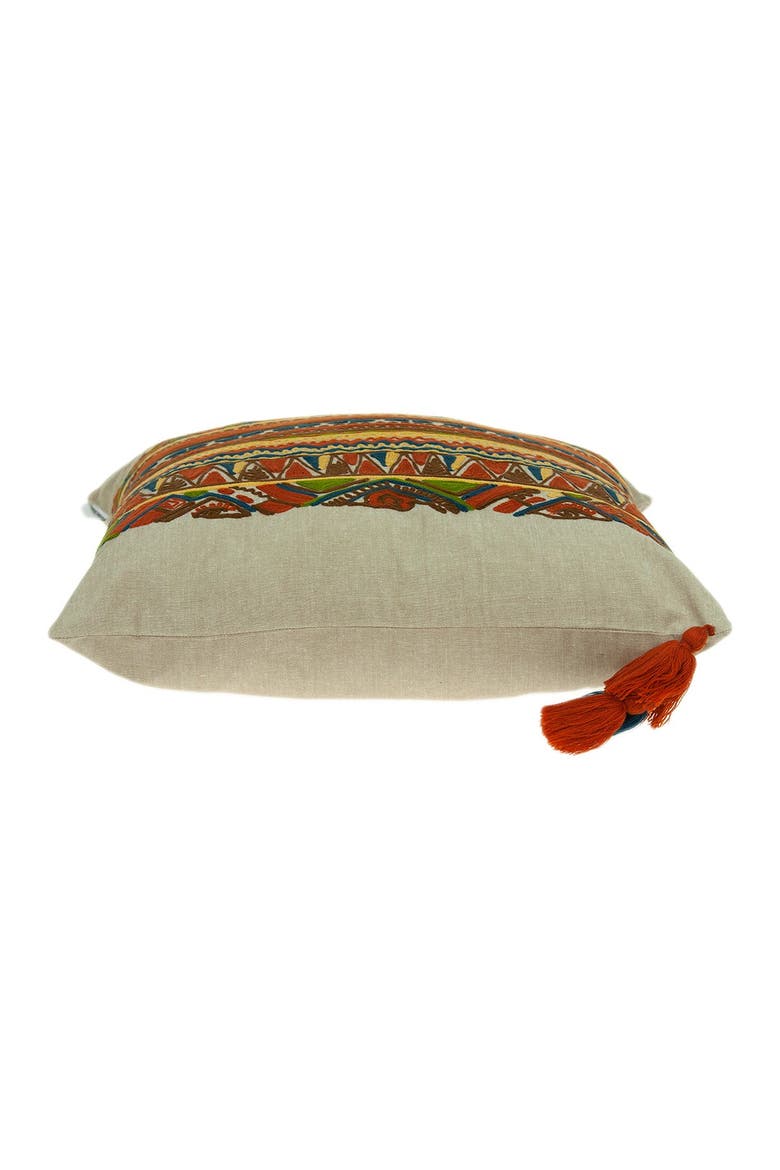 Zelda Bohemian Pillow - 20" x 20" - Multi, Alternate, color, MULTICOLOR
