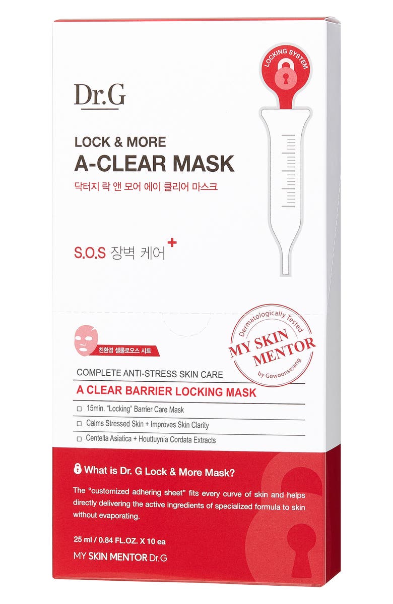 My Skin Mentor Dr. G Beauty Lock and More A-Clear Mask, Main, color, 