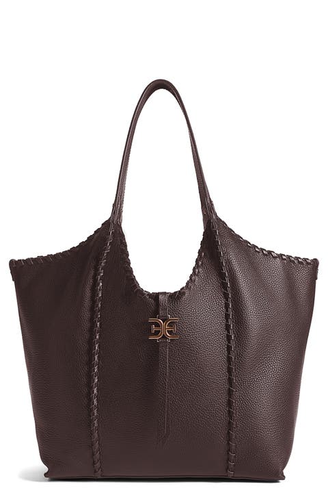 Sylvia Whipstitched Expandable Tobo Bag