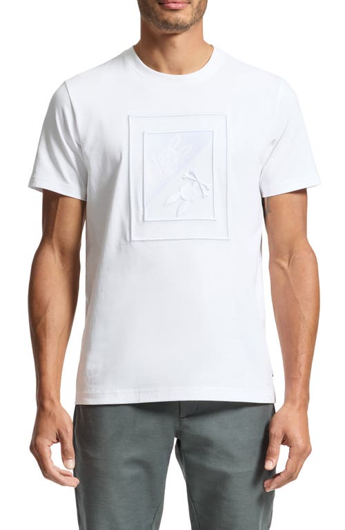 Psycho Bunny Valdez Embroidered Graphic T-Shirt in White 