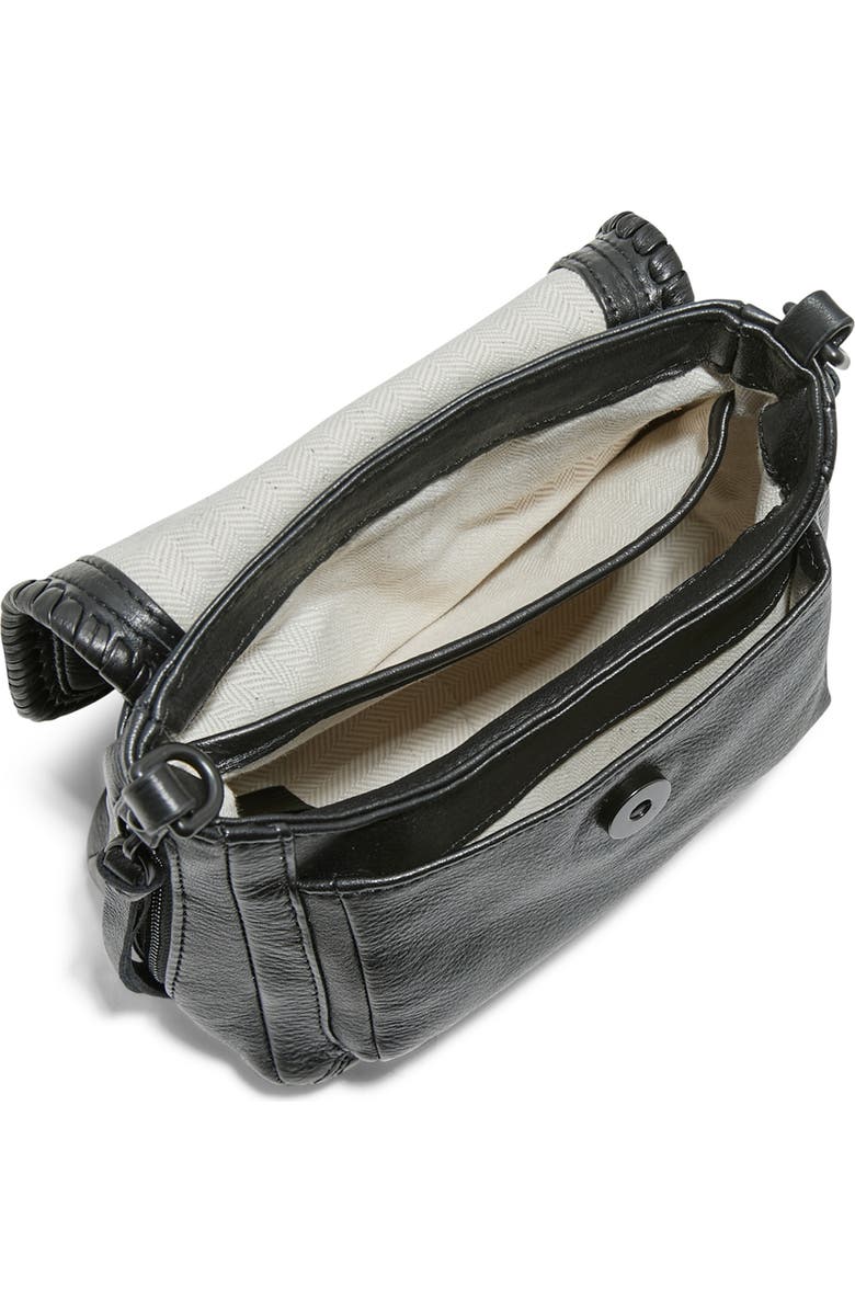 AIMEE All for Love Leather Mini Crossbody Bag, Alternate, color, Black