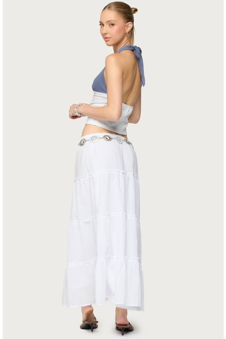 Janna Colorblock Halter Top, Alternate, color, BLUE-AND-WHITE