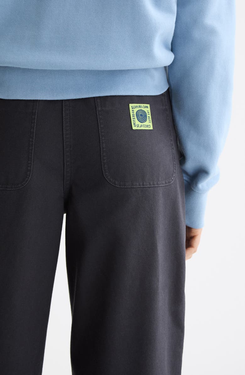 Scotch & Soda Raine High Waist Wide Leg Pants, Alternate, color, Charcoal Art