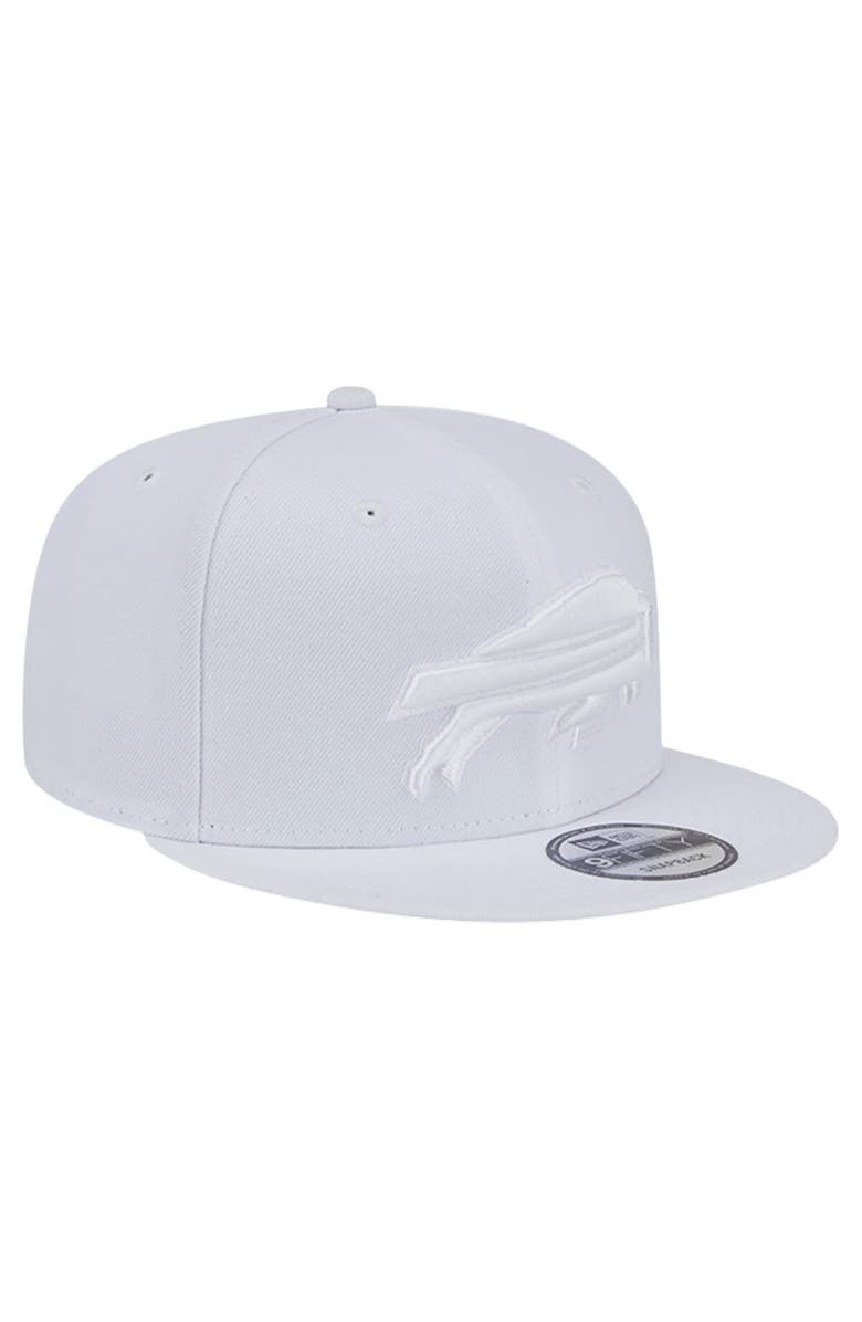 New Era Men's New Era Buffalo Bills Main White on White 9FIFTY Snapback Hat, Alternate, color, 
