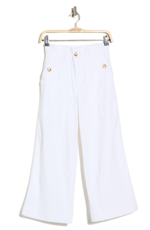 High Waist Crop Wide Leg Pants (Petite)