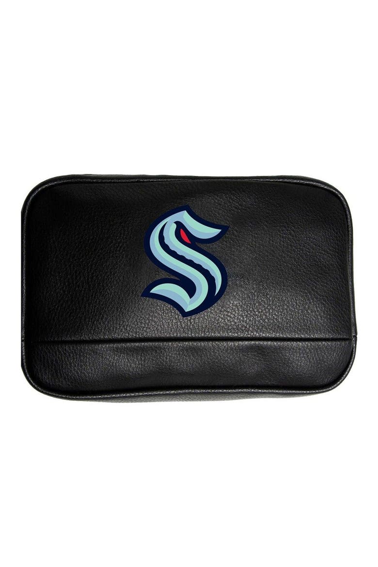 Seattle Kraken Cosmetic Bag, Main, color, Black