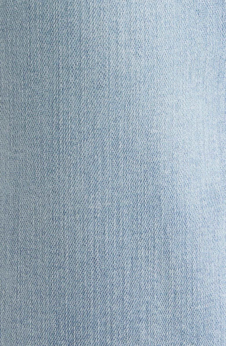 Wit & Wisdom Scallop Patch Pocket High Waist Crop Wide Leg Jeans, Alternate, color, Light Blue Artisanal