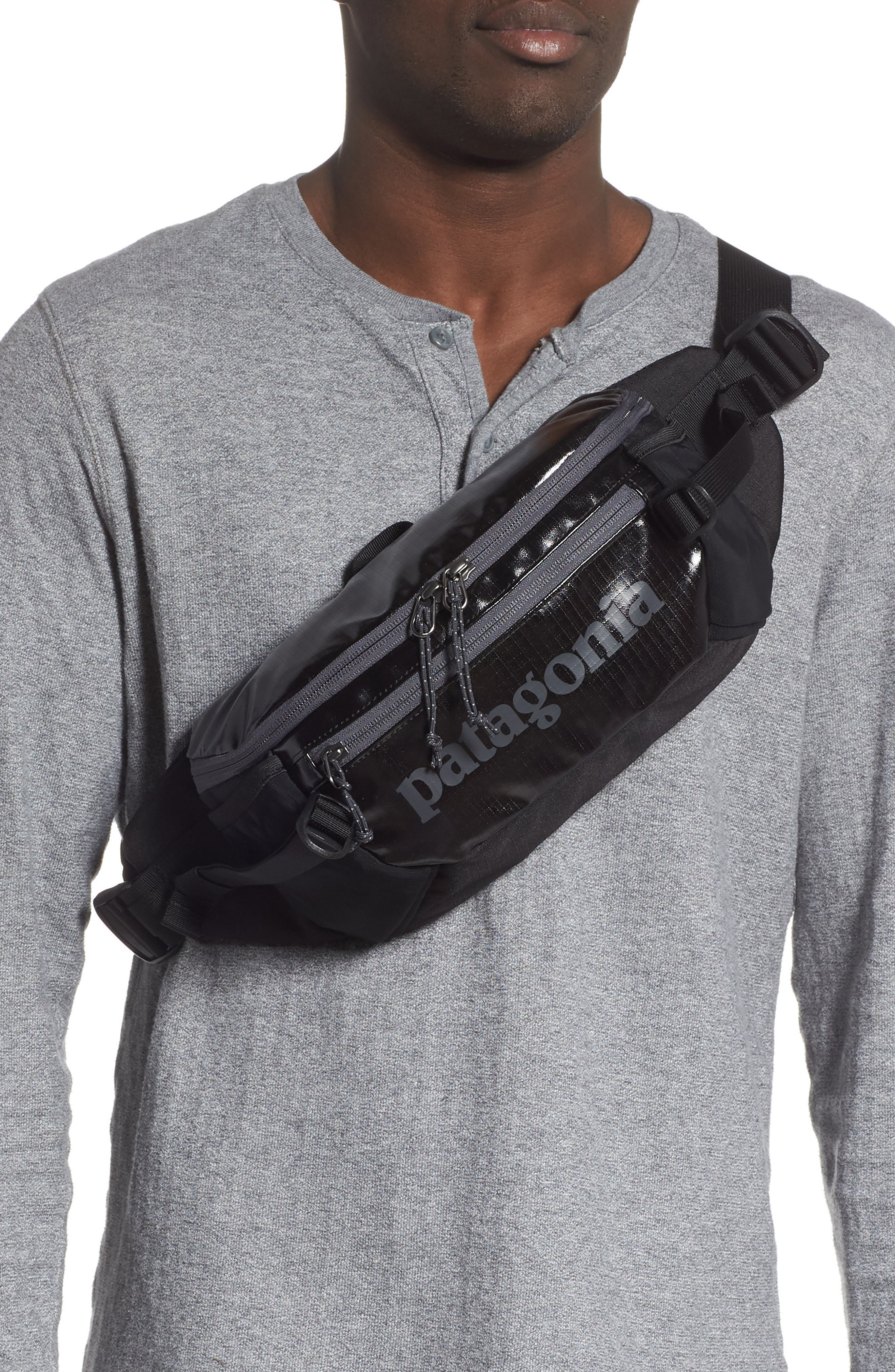 Patagonia Black Hole Recycled Belt Bag, Alternate, color, 
