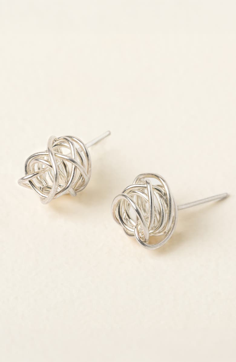 Uncommon Goods Winding Road Earrings, Main, color, Silver
