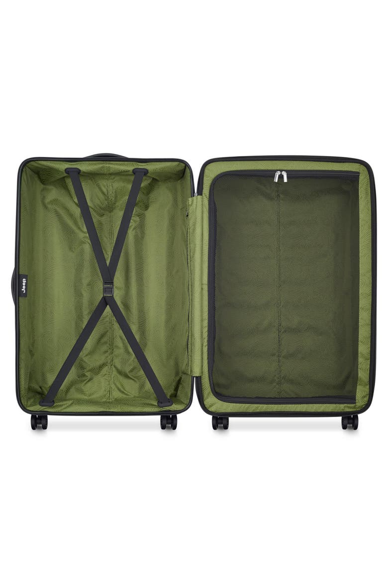 JH004C Checked-Large 28 Inch Hardside Expandable Luggage with Spinner Wheels, Alternate, color, Avocado