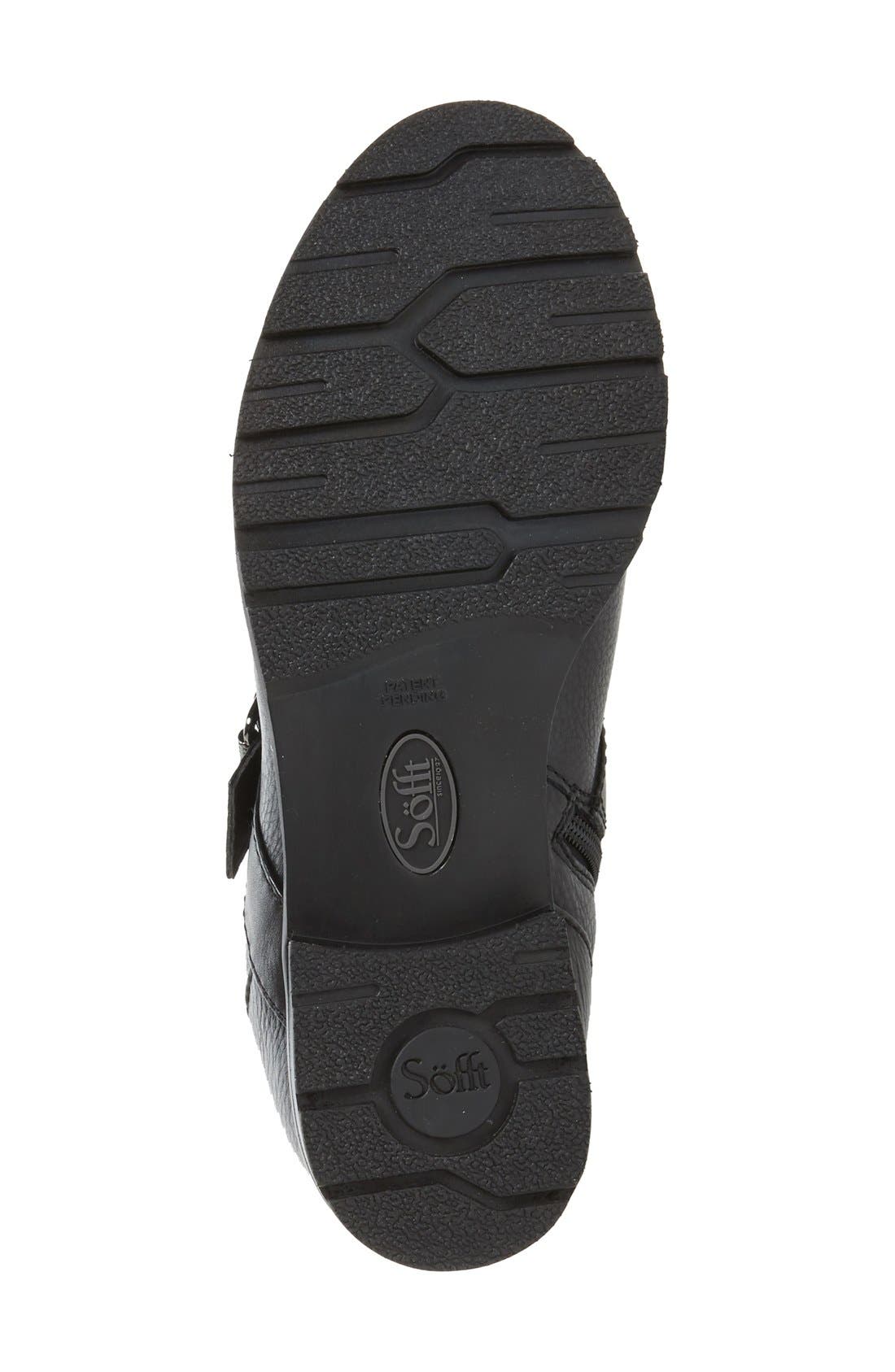 Söfft 'Saxton' Slouchy Buckle Strap Bootie, Alternate, color, 