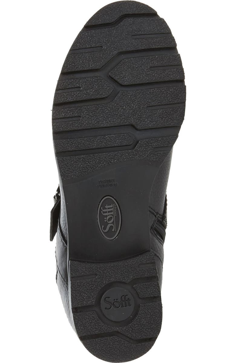 Söfft 'Saxton' Slouchy Buckle Strap Bootie, Alternate, color,