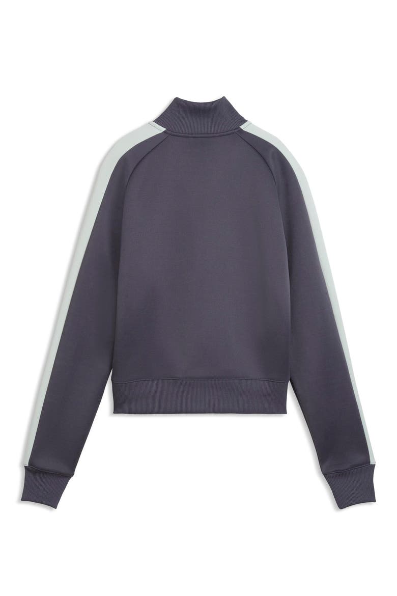 T7 Always On Short Track Jacket, Alternate, color, INKY DEPTHS/ CREME DE MINT