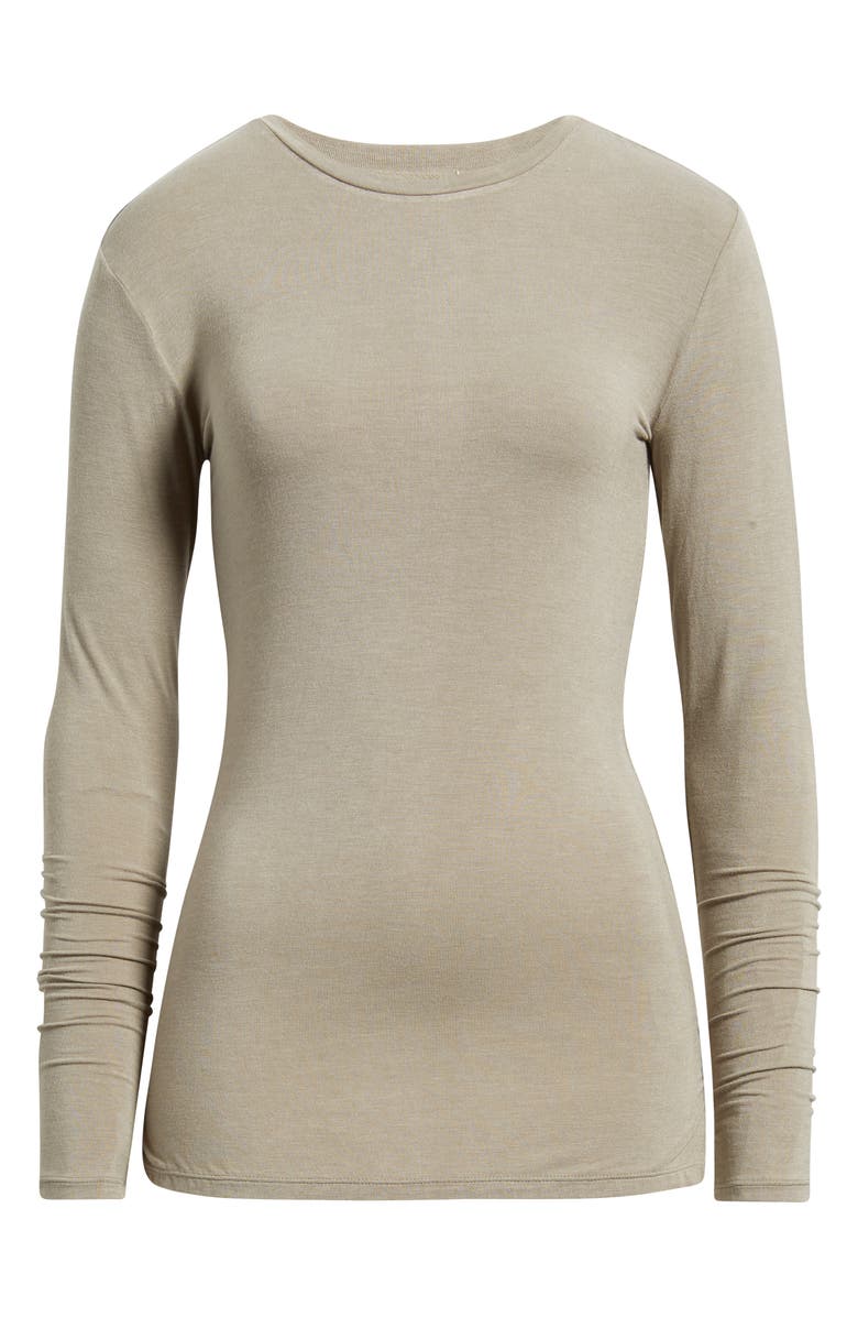 Reformation Charli Knit Top, Alternate, color, Stone
