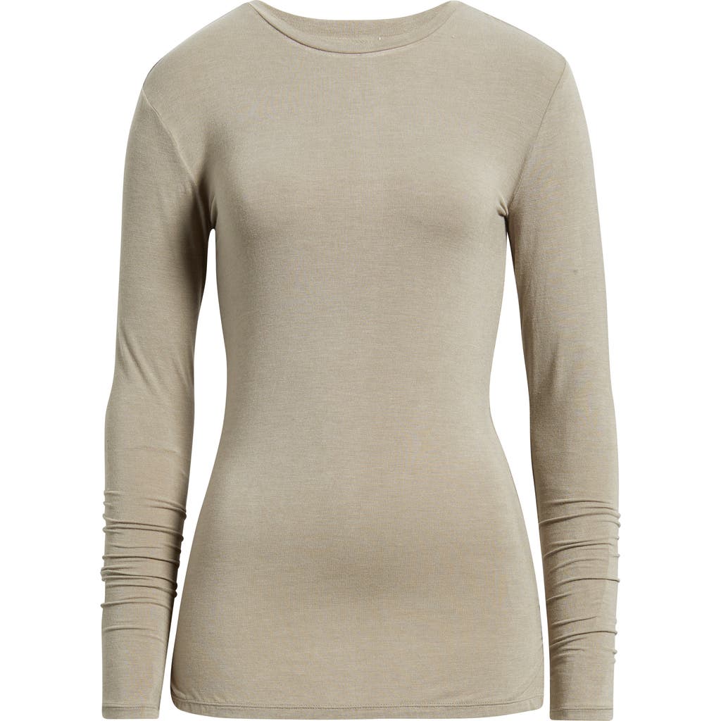 Reformation Charli Knit Top In Gray