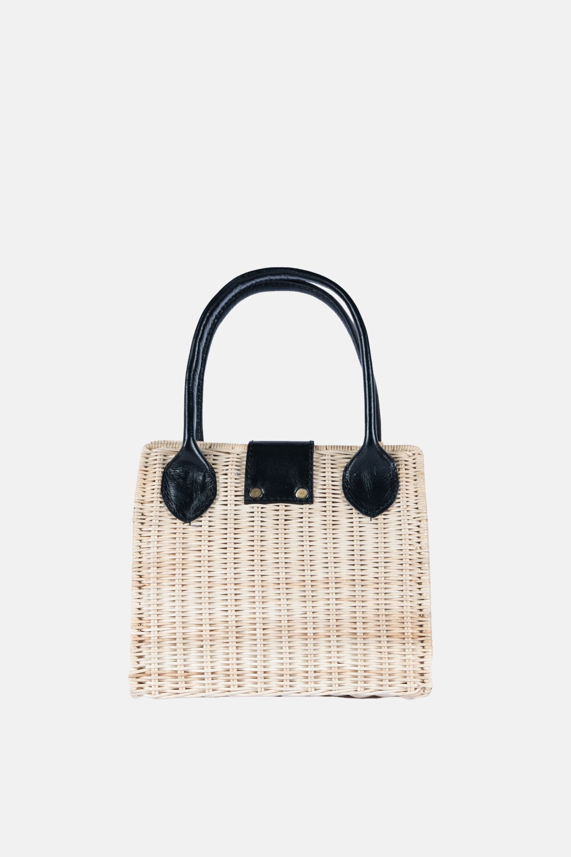 Jelavu Piper Structured Rattan Handbag, Alternate, color, Black