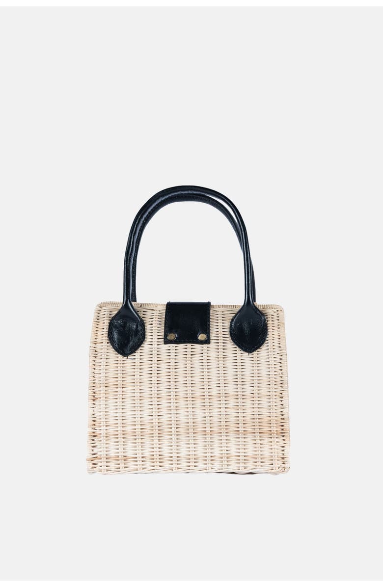 Jelavu Piper Structured Rattan Handbag, Alternate, color, Black