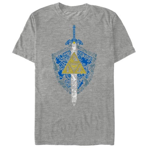 Men's Nintendo Legend of Zelda Hidden Pattern  Graphic T-Shirt
