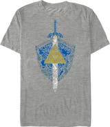 NINTENDO Men's Nintendo Legend of Zelda Hidden Pattern  Graphic T-Shirt