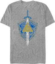 NINTENDO Men's Nintendo Legend of Zelda Hidden Pattern  Graphic T-Shirt