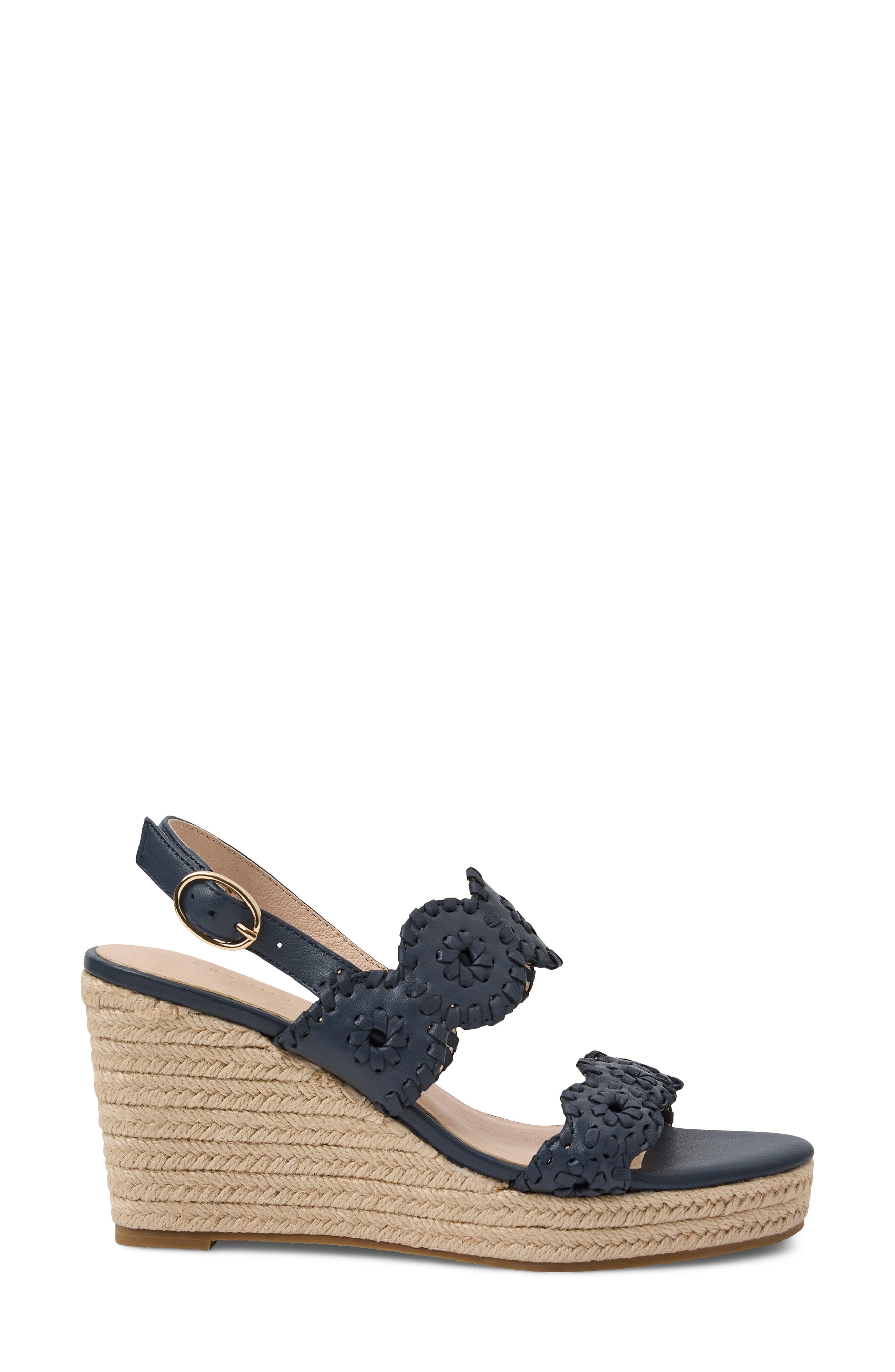 Laurin Platform Wedge Sandal, Alternate, color, MIDNITE