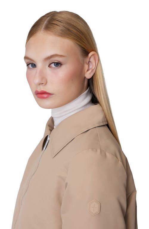 Quartz Co. Adele | Lightweight Insulated Jacket In Sand Beige