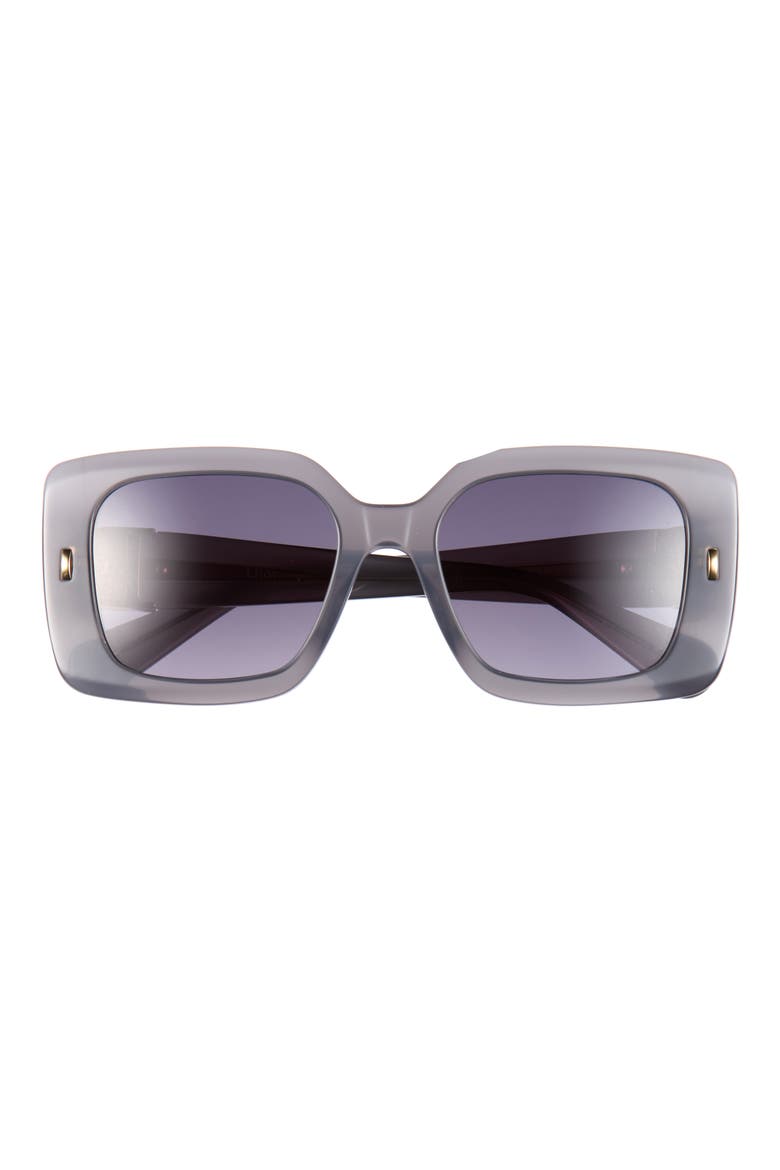 Initials S2I Square Sunglasses, Main, color, GREY/ GRADIENT SMOKE