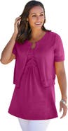 Jessica London Jewel-Neck Shrug
