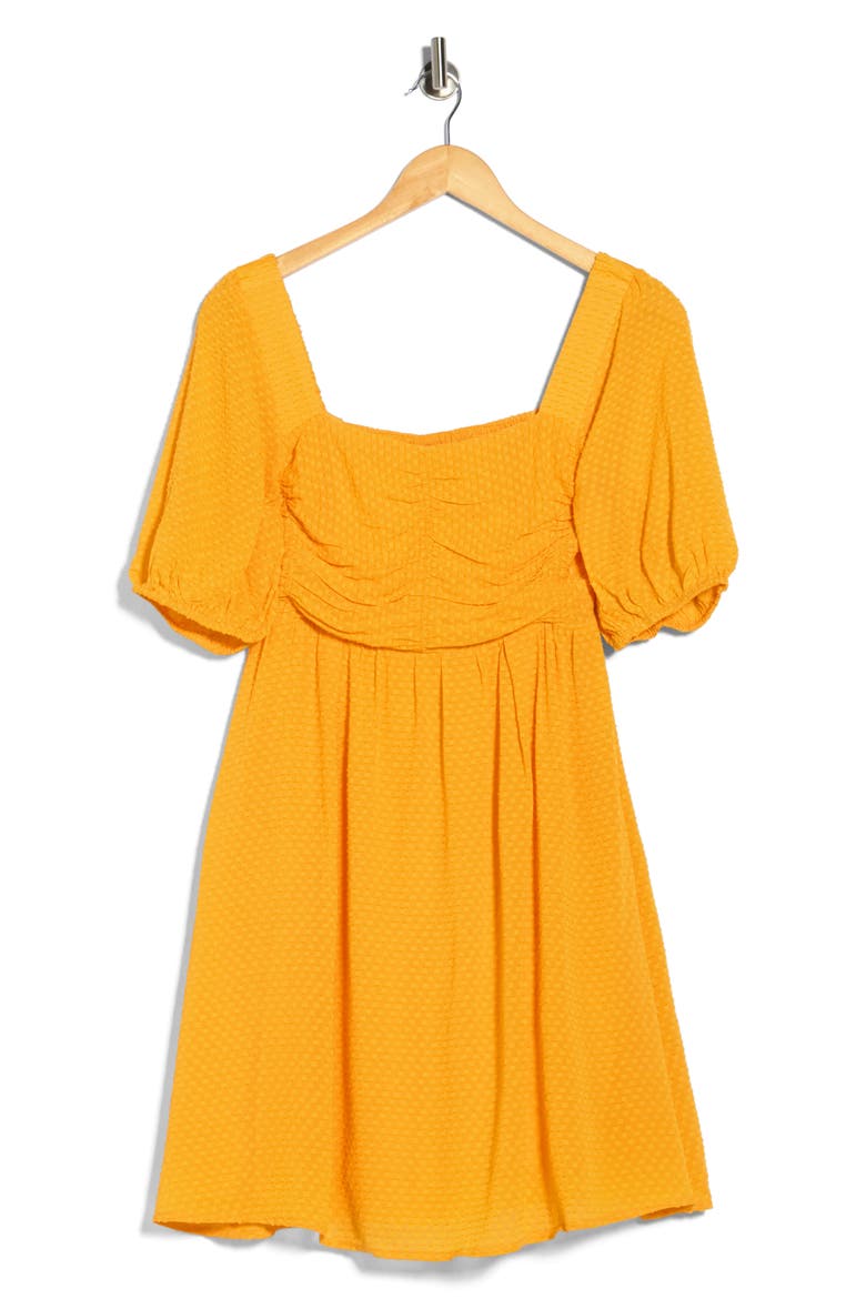 Emy Puff Sleeve Fit & Flare Dress, Alternate, color, MANGUE