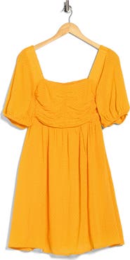slim fit dress slacks Puff bubble sleeve fit-and-flare mini dr – Dreams Boutique, LLC main image 1