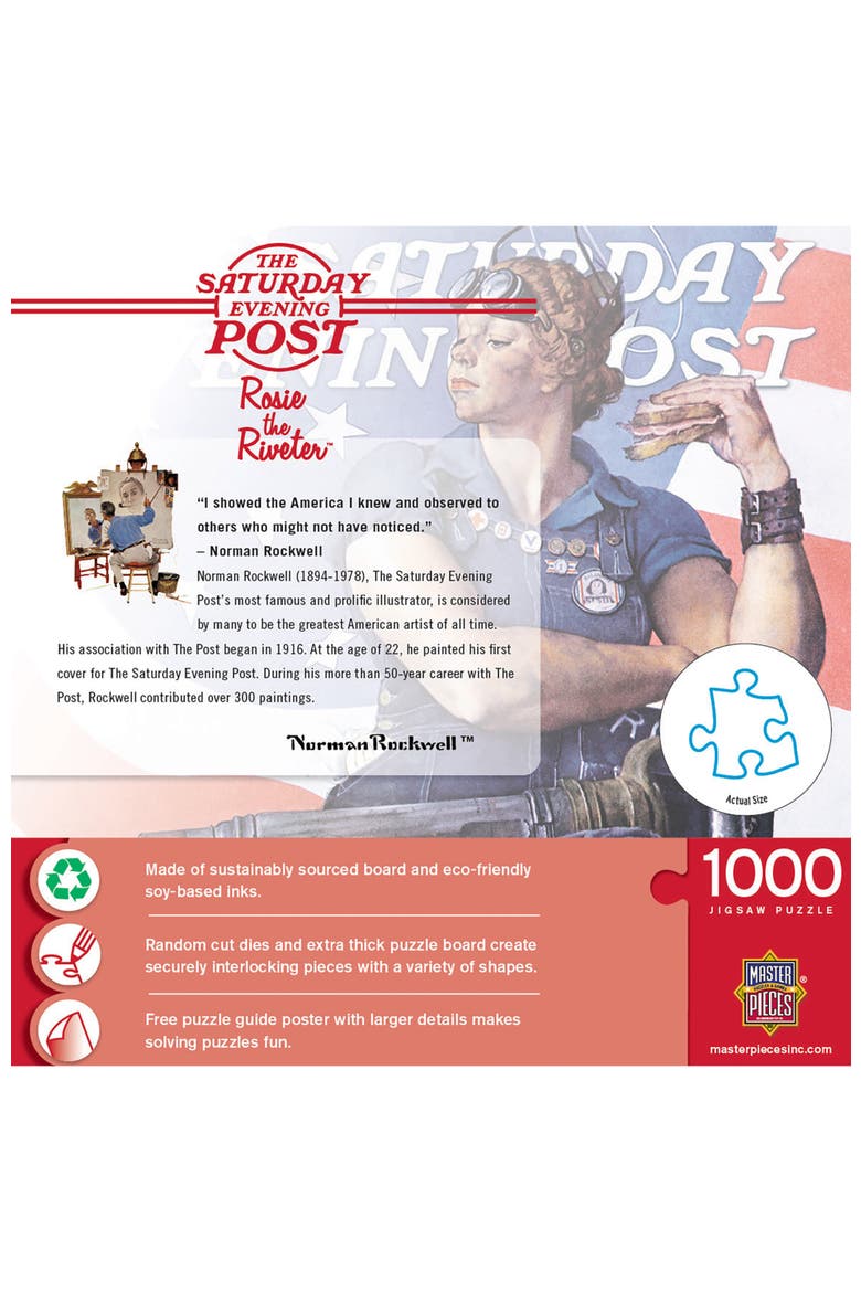 Rosie the Riveter 1000 Piece Puzzle, Alternate, color, Multicolor