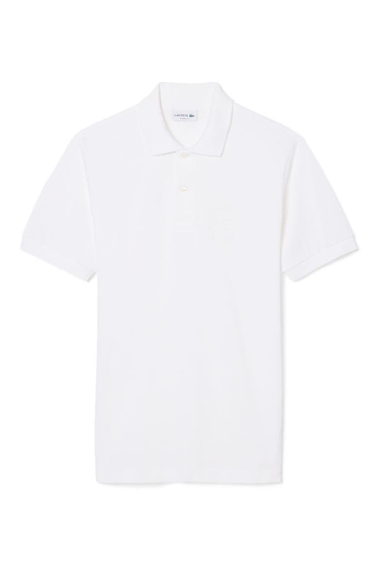 Cotton Piquè Polo, Main, color, WHITE