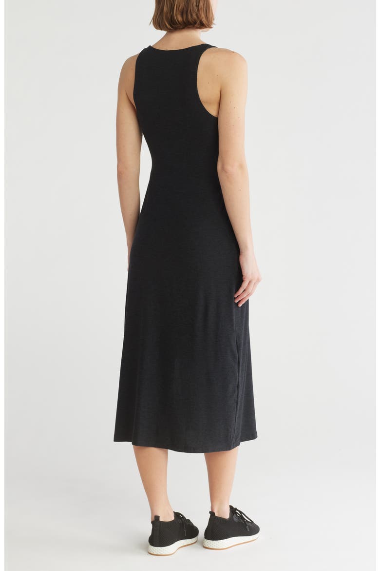 Featherweight Getaway Split Hem Midi Dress, Alternate, color, DARKEST NIGHT