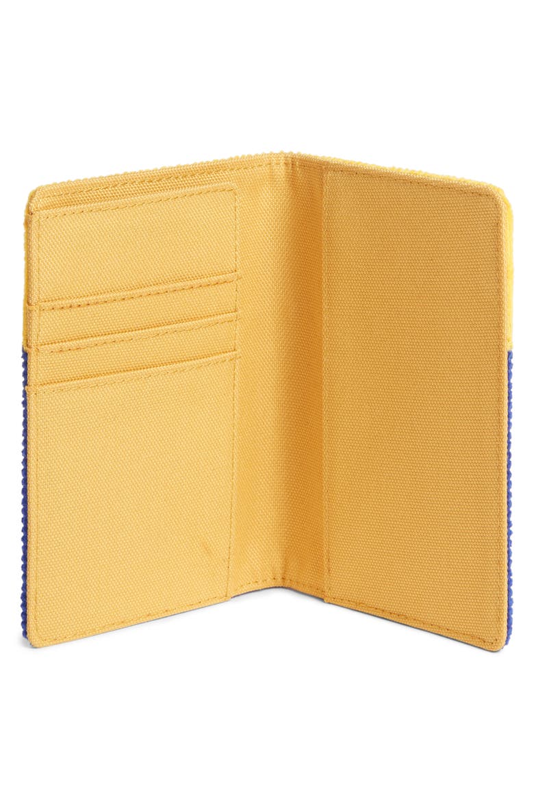 Raynor Passport Holder, Alternate, color, BLUE/ YELLOW