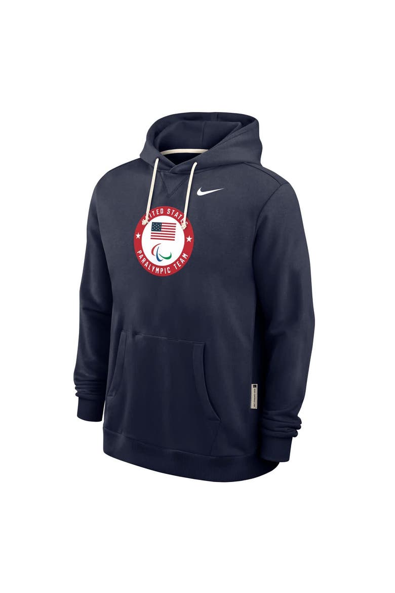 Men's Nike Navy U.S. Paralympics Standard Issue Dri-FIT Hoodie, Alternate, color, Navy