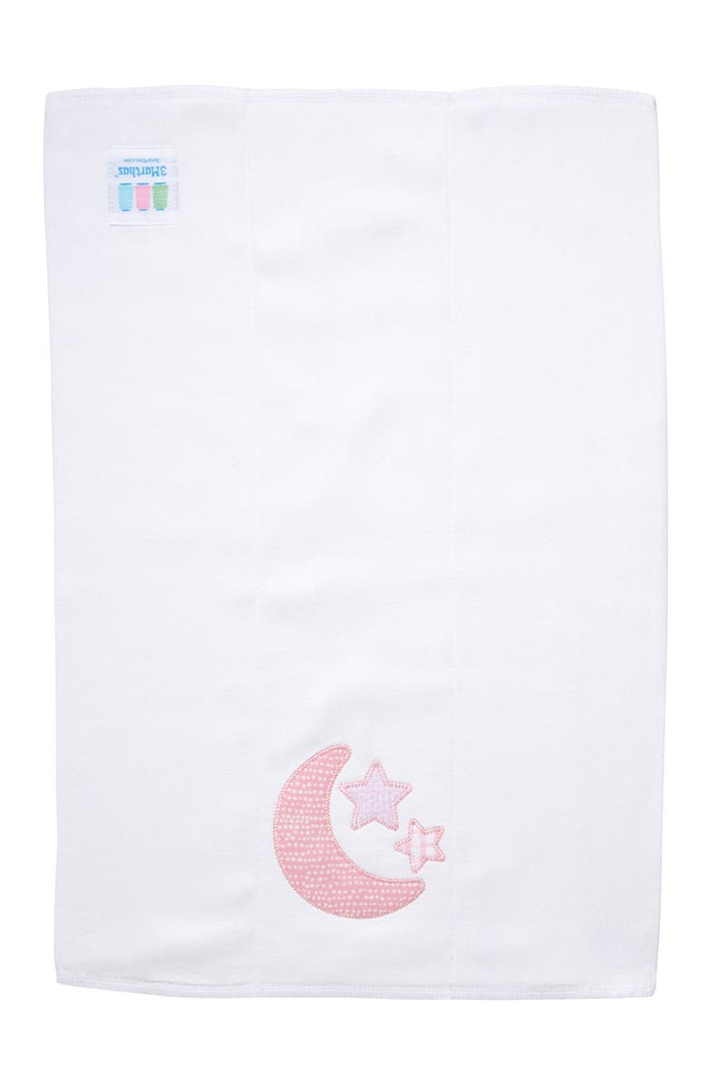 3 Marthas Pretty in Pink Applique Burp Cloth, Alternate, color, Pink Lullaby