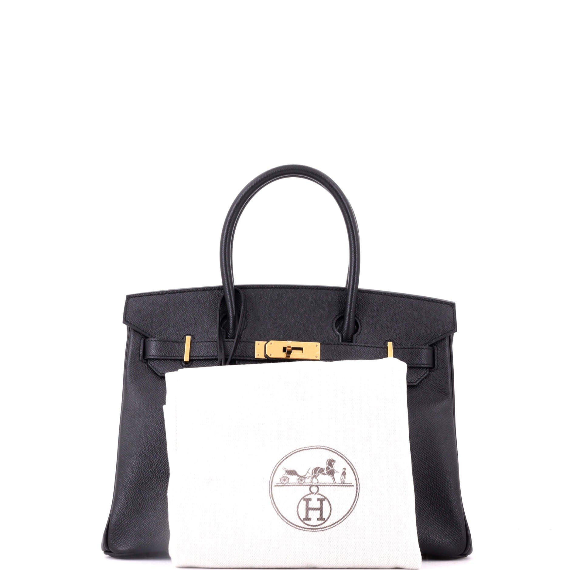 Birkin Handbag Black Epsom with Gold Hardware 30, Alternate, color, Black