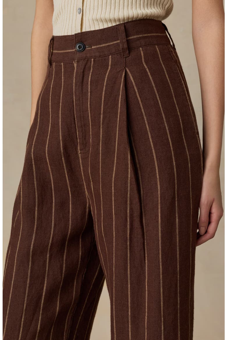 Sun Strider Stripe Wide Leg Linen Pants, Alternate, color, HARBOR LINE STRIPE