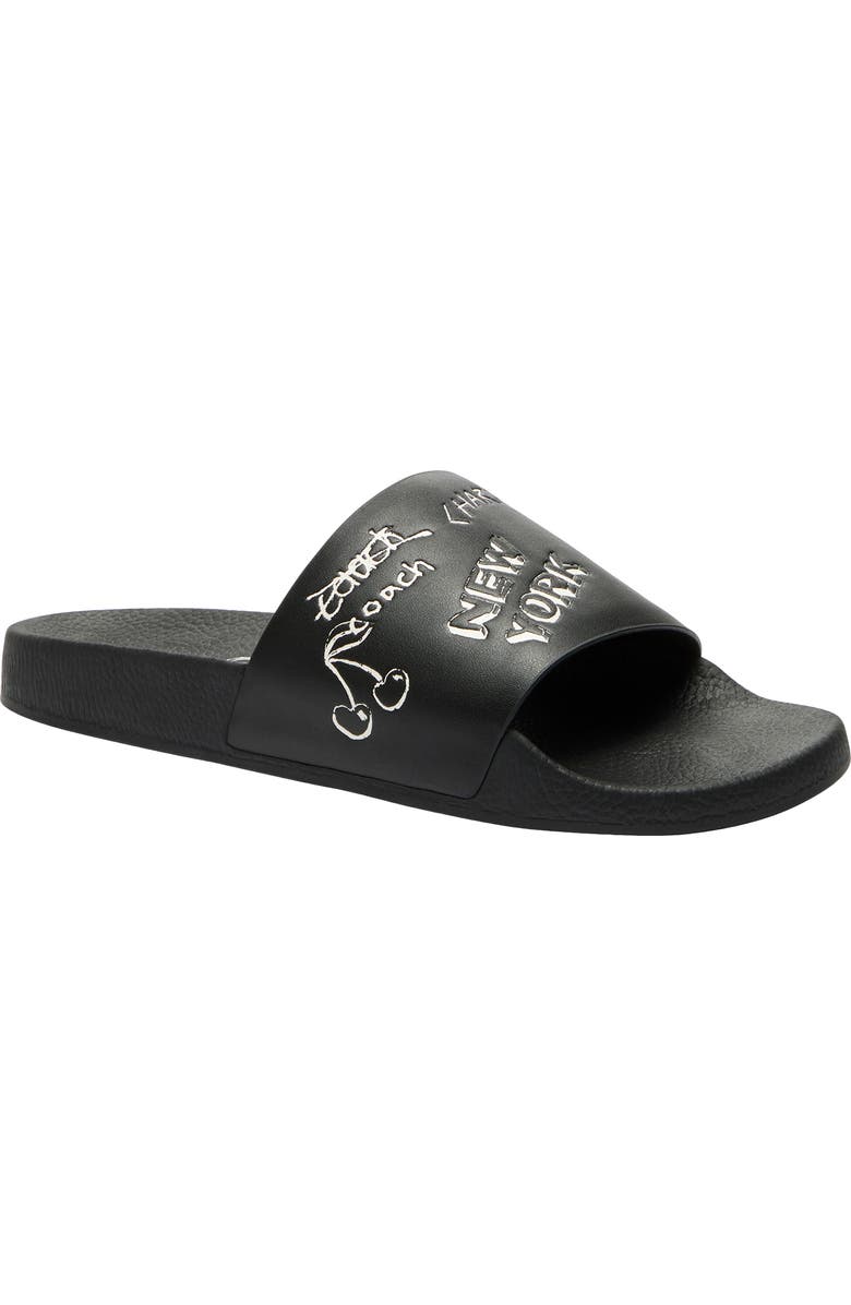 COACH Sketch Print Slide Sandal, Main, color,