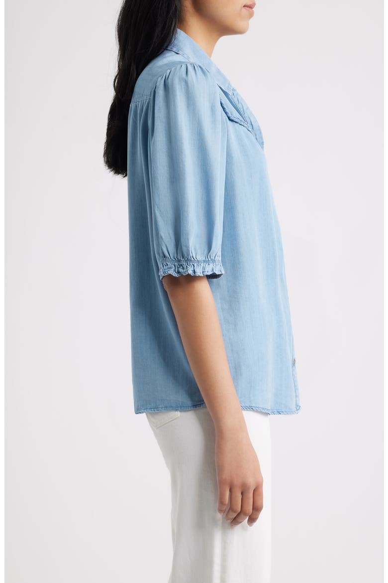 Indira Denim Shirt, Alternate, color, LIGHT WASH