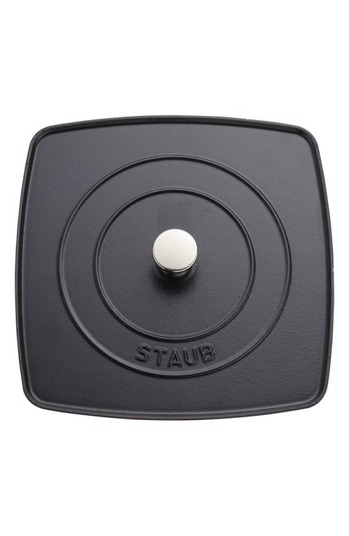 Staub Cast Iron Grill Press In Black