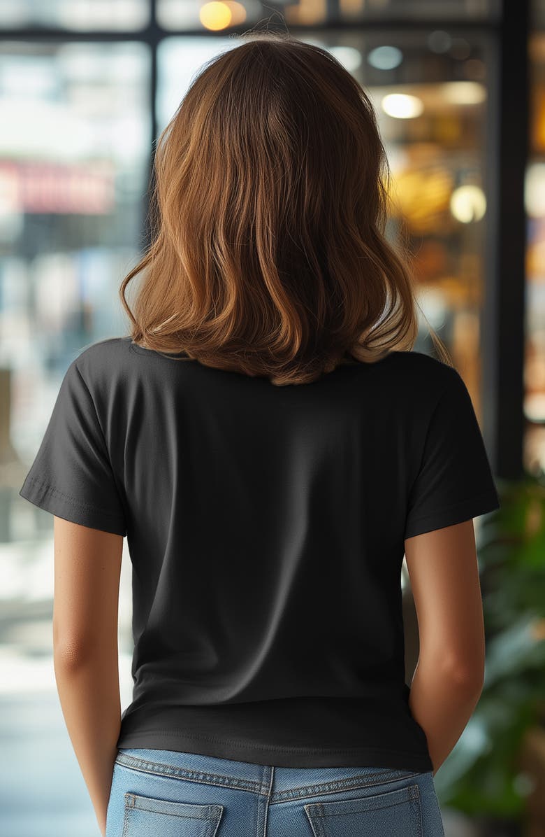 Dalix Be Kind Womens Relaxed Tee, Alternate, color, Dark Gray