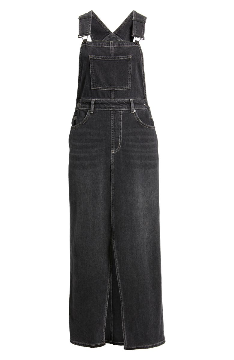 Rails Westlake Maxi Overall Dress, Alternate, color, Black Sand