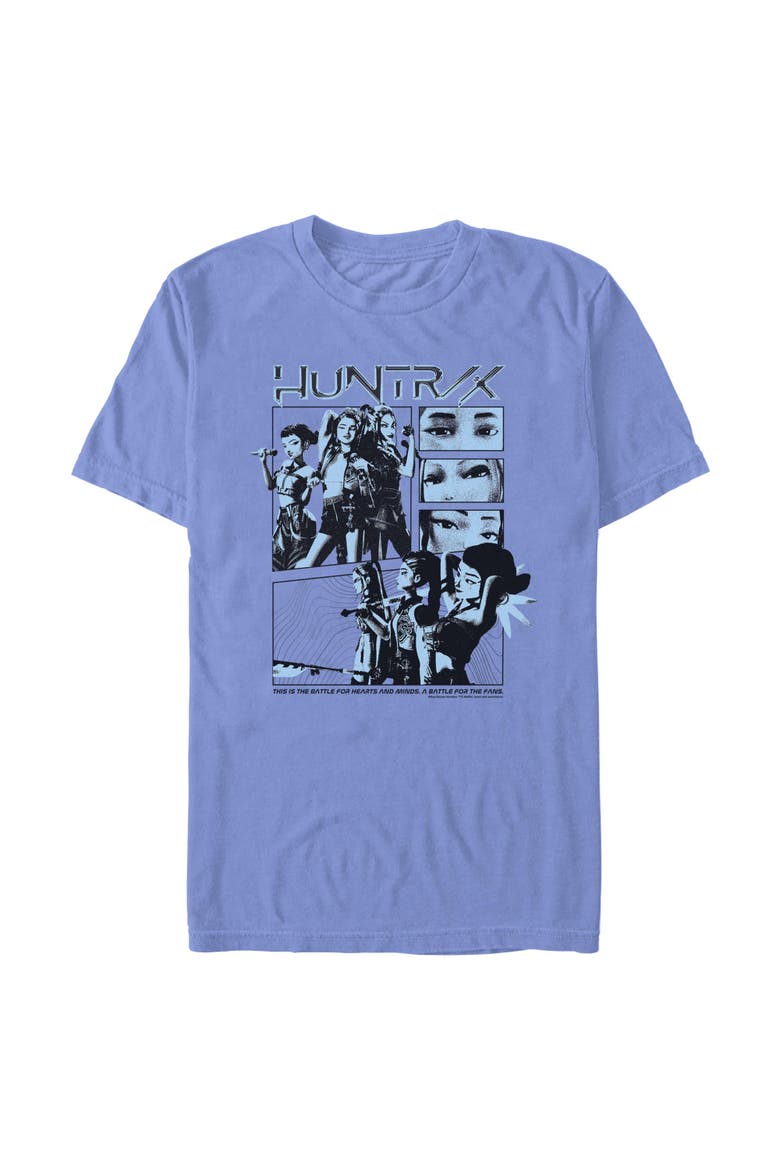 Men's KPop Demon Hunters A Battle For The Fans  Graphic T-Shirt, Main, color, Mystic Blue