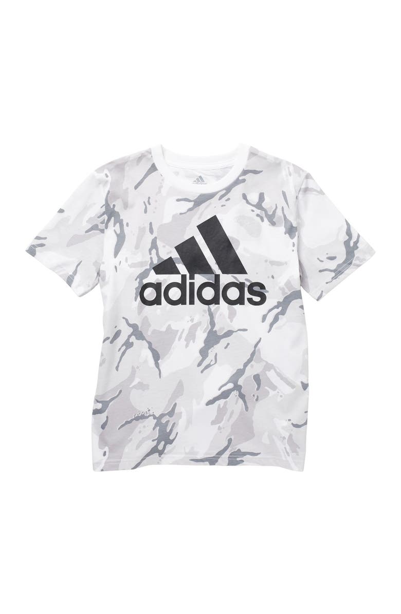 adidas Logo Printed T-Shirt, Alternate, color, 