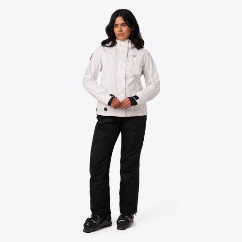 Mobile Warming Heated Waterproof Snow Jacket In White