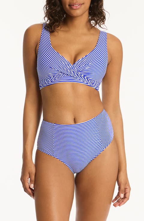 Varsity Cross Front Bikini Top